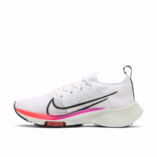 Nike Air Zoom Tempo FK 低帮 气垫跑步鞋 女款 白彩虹