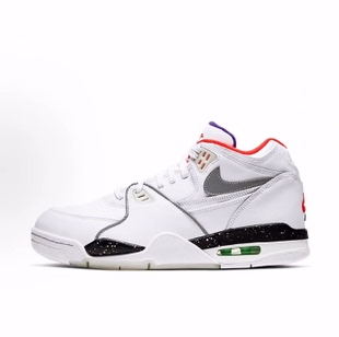 Flight 中帮 复古篮球鞋 白镭射 Nike 男款 Air