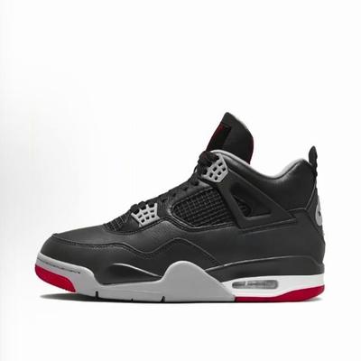 Jordan Air Jordan 4 Bred Reimagined 中帮 复古篮球鞋 男女同款