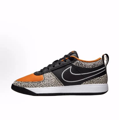 Nike Book1Safari舒适百搭低帮篮球鞋男款黑白橙