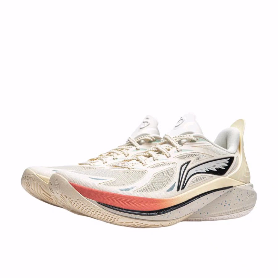 LiNing李宁 音速12 低帮 篮球鞋 男款 米色