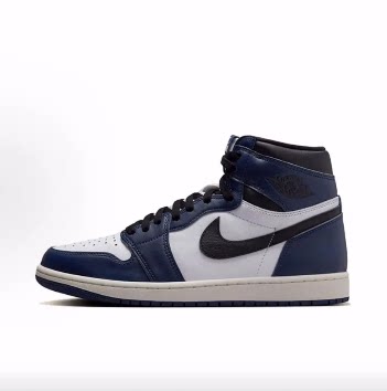 Jordan Air Jordan 1  高帮 复古篮球鞋 男款 蓝白