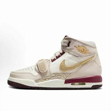 Jordan 皮革 高帮 篮球鞋 青少年