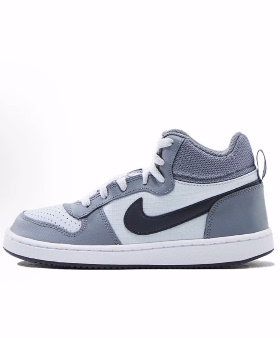Nike Court Borough Mid 皮革 休闲 中帮 儿童板鞋 白蓝