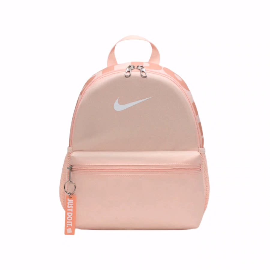 Nike 耐克 织物 双肩包 常规 男女同款 珊瑚红拼杏黄粉拼山峰白