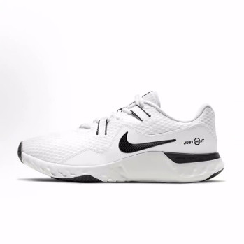 Nike Renew Retaliation TR  舒适 减震耐磨低帮跑步鞋 男款 白色