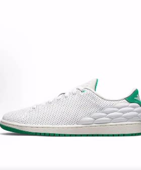 Jordan Air Jordan 1 c减震耐磨轻便 低帮 篮球鞋 男女同款 白绿