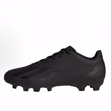 adidas X Crazyfast.4 圆头系带 FG足球鞋 男女同款 黑色