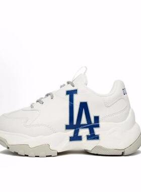 MLB LA DODGERS 皮革 舒适百搭 防滑耐磨 低帮 老爹鞋 男女同款