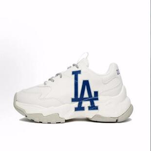 MLB LA DODGERS 皮革 舒适百搭 防滑耐磨 低帮 老爹鞋 男女同款