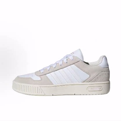 adidas neo D-PAD Classic 舒适 小锯齿 低帮 板 鞋男女同款粉白