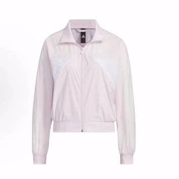 adidas Rco Windbreaker 拼色运动夹克 防虫防晒服 女款 粉白