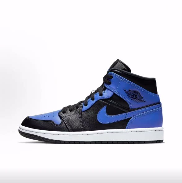Jordan Air Jordan 1 mid "hyper royal"  中帮 复古篮球鞋 男款