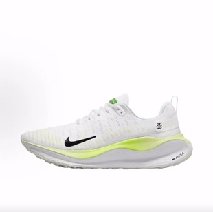 Nike Flyknit 4 耐磨透气 低帮 跑步鞋 男款 白青