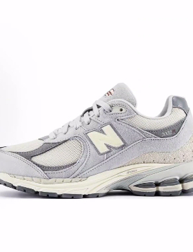 New Balance NB 2002R 耐磨 低帮 休闲跑步鞋 男女同款 浅米灰色