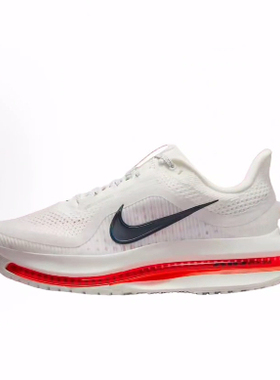 Nike Pegasus Premium 舒适耐磨 低帮跑步鞋 男女同款 白红色