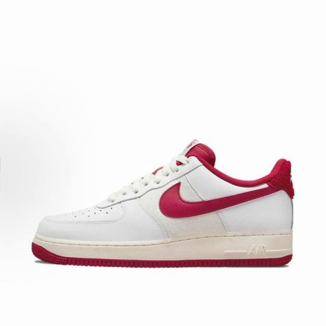 Nike Air Force 1 LV8 复古 低帮 板鞋 男款 帆白红