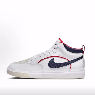 Navy React 男女同款 板鞋 中帮 Midnight PRM Leo Nike