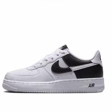 Nike Air Force 1 NEXT NATURE 皮革 舒适低帮 板鞋 白黑 儿童款