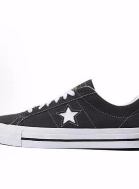 Converse One Star Pro 时尚舒适 低帮 帆布鞋 男女同款 黑色