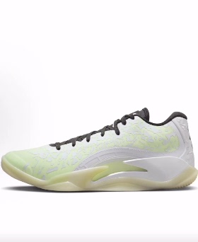 Jordan Zion 3 圆头系带 减震 低帮 篮球鞋 男款 白黄色 国内版