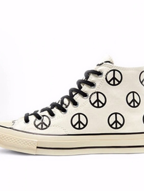 Converse 1970s Unleash Peace 满印反战 高帮 帆布鞋男女同款