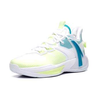 Anta安踏 猛扑2.0 海沃德 GH 织物皮革 高帮 篮球鞋 白黄蓝