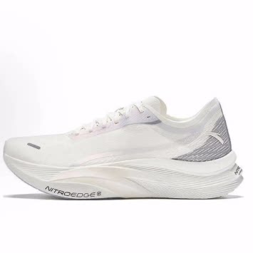 Anta安踏 C202 5 GT 舒适简约减震 低帮 马拉松跑步鞋 男款 白灰