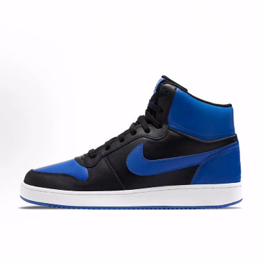 Nike EBERNON mid 中帮 复古篮球鞋 男款 黑白蓝