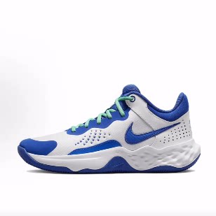 Nike Fly By Mid 3减震耐磨 中帮 篮球鞋 男款 白蓝