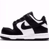 Nike Dunk white/black  潮流 耐磨 低帮 学步鞋 黑白 婴幼童