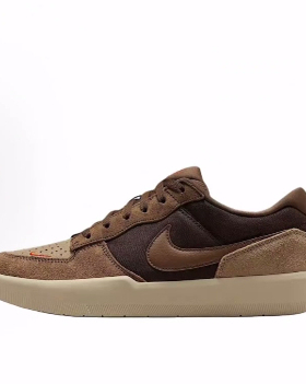 Nike SB Force 58 耐磨 低帮 板鞋 男女同款 棕色