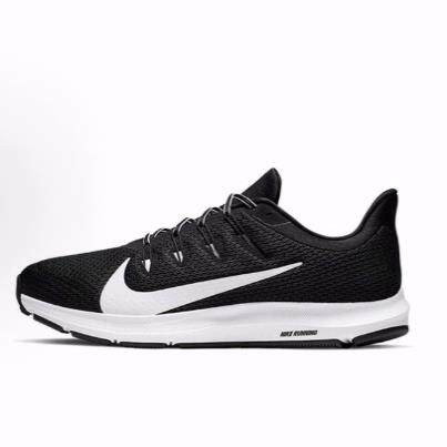 Nike Quest 2 专业 减震防滑耐磨支撑 低帮 休闲跑步鞋 男款 黑白