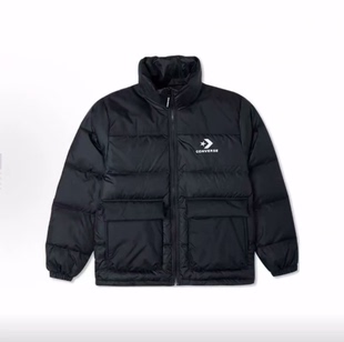 男款 Converse Logo印花图案立领拉链无帽羽绒服 FW22 匡威