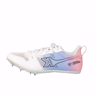 卡尔美KELME 7钉 复古减震耐磨透气 低帮 跑步鞋 男女同款 白粉