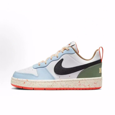 Nike Court Borough 2 Low 2 冰淇淋 休闲低帮 儿童板鞋 白蓝