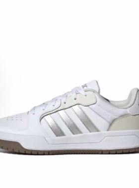 adidas ENTRAP 舒适百搭 低帮 生活休闲鞋 男女同款 白银色