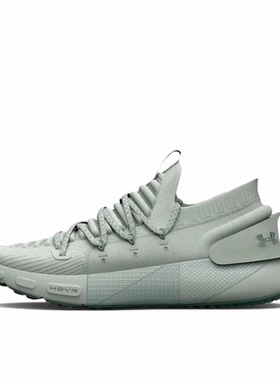 UA HOVR Phantom 3 舒适 织物 减震耐磨 低帮 跑步鞋 女款 橄榄绿