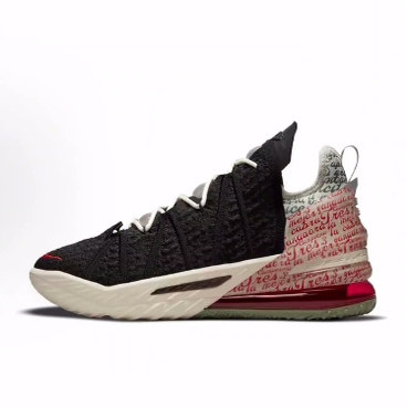 Nike Lebron 18 EP Goat低帮 实战篮球鞋 男女同款 黑白红 国内版