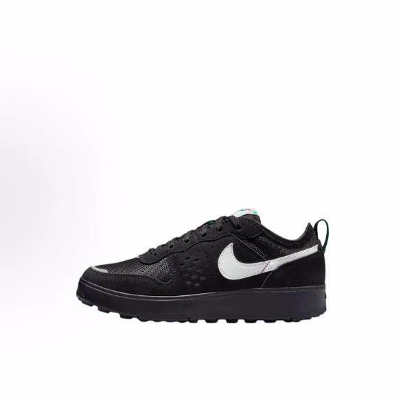 Nike 绒面革 C1TY 舒适百搭 防滑耐磨 低帮 休闲鞋 黑色 儿童款