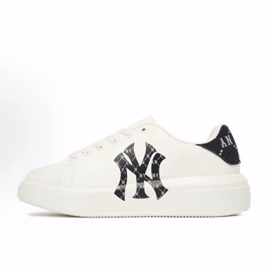 MLB Chunky Classic Heel Dia LOGO印花 低帮 板鞋 男女同款 白黑