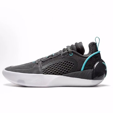 LiNing李宁 全城 12 Encore 减震耐磨轻便 低帮篮球鞋 男款曜石灰