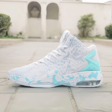 Anta安踏 KT3 汤普森 简约舒适 减震耐磨 高帮篮球鞋 男款 白蓝色