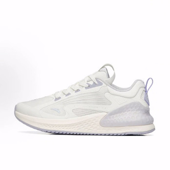 Anta安踏 C37+ 减震耐磨透气轻便 低帮 休闲跑步鞋 女款 白紫