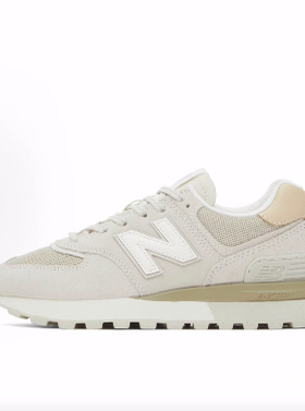 New Balance NB 574 LG 耐磨 低帮 跑步鞋 男女同款 白色