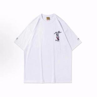 T恤 滑板系列 圆领宽松短袖 白色 男款 寻才问料 李宁 军布包裹