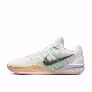 Nike Sabrina 3 时尚舒适 低帮 篮球鞋 男女同款 白色