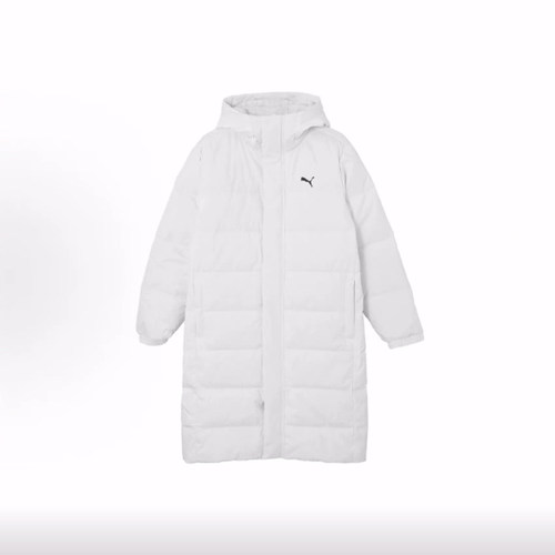PUMA彪马 LONG DOWN COAT 连帽长款羽绒服 男女同款