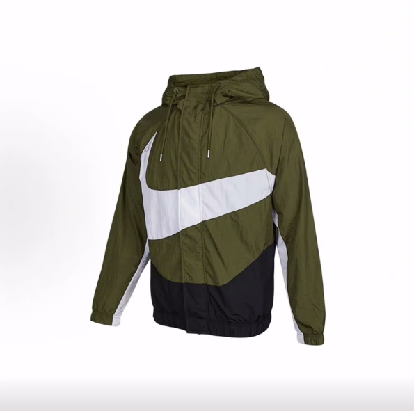 Nike Sportswear Swoosh 大Logo印花连帽梭织夹克外套 男款