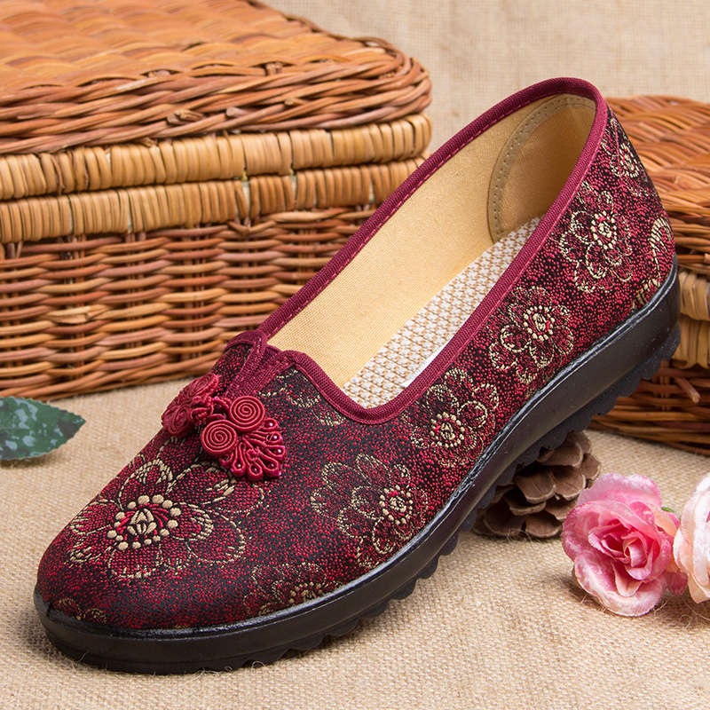 新款老北京布鞋女鞋官方旗舰店正品软底中老年人女士妈妈鞋老人鞋